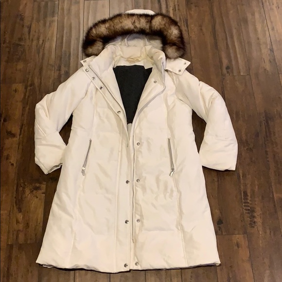 michael kors white down jacket